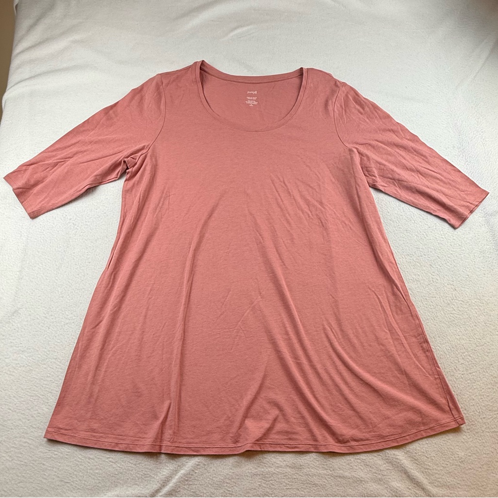 J. Jill Soft Pink Long Sleeve Top